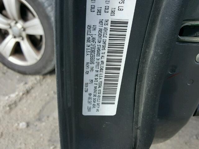 1J4NF1FB3BD266606 - 2011 JEEP COMPASS SP GRAY photo 10