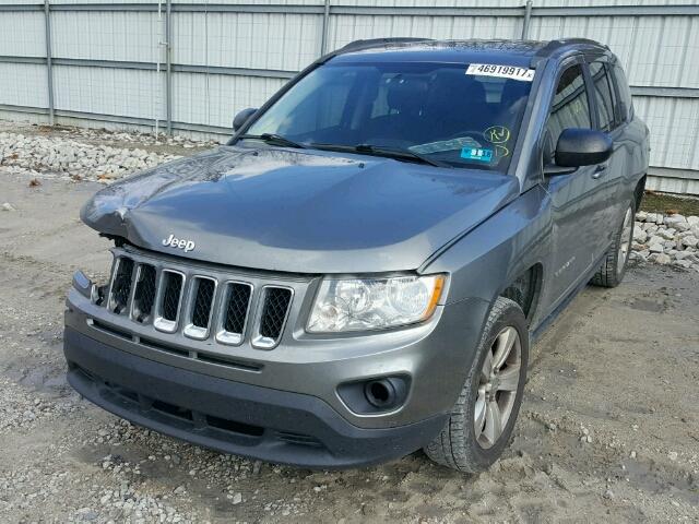 1J4NF1FB3BD266606 - 2011 JEEP COMPASS SP GRAY photo 2