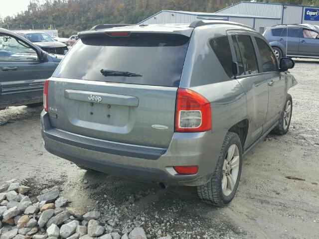 1J4NF1FB3BD266606 - 2011 JEEP COMPASS SP GRAY photo 4