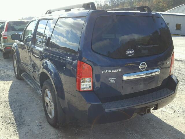 5N1AR18B59C606018 - 2009 NISSAN PATHFINDER BLUE photo 3