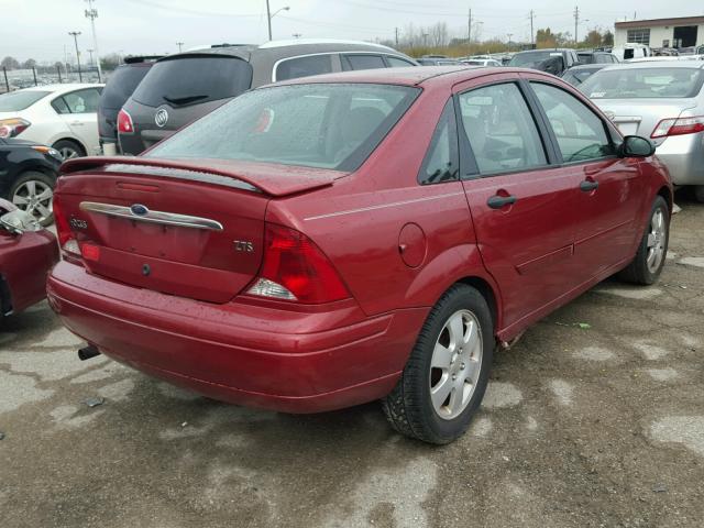 1FAFP38332W217327 - 2002 FORD FOCUS ZTS MAROON photo 4