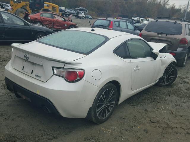 JF1ZNAA17D1731844 - 2013 TOYOTA SCION FR-S WHITE photo 4
