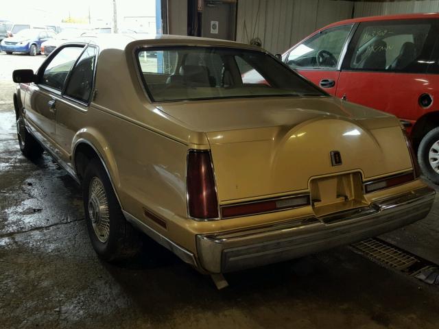 1MRBP98F0EY624999 - 1984 LINCOLN MARK VII GOLD photo 3