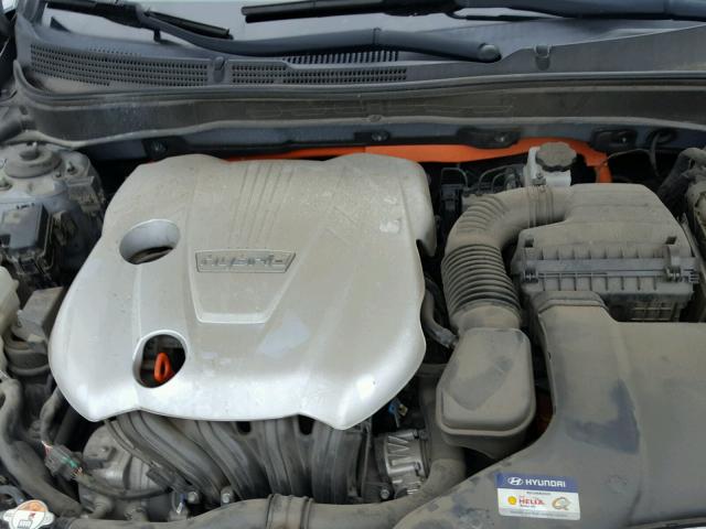 KMHEC4A43EA114741 - 2014 HYUNDAI SONATA HYB SILVER photo 7