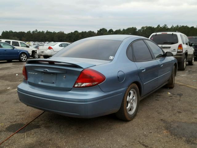 1FAFP53U07A203949 - 2007 FORD TAURUS SE BLUE photo 4