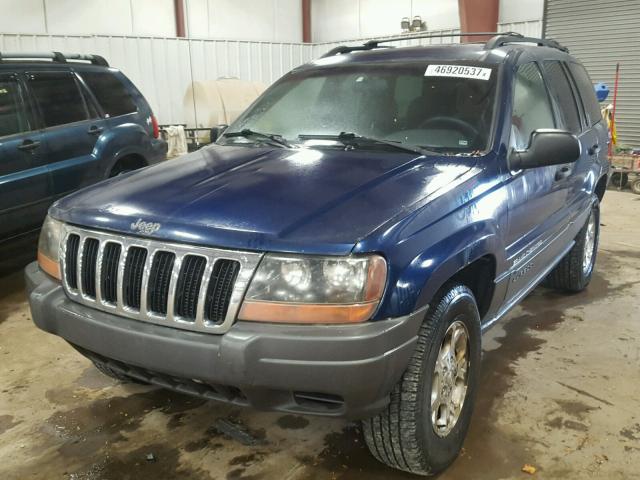 1J4GW48S51C694432 - 2001 JEEP GRAND CHER BLUE photo 2