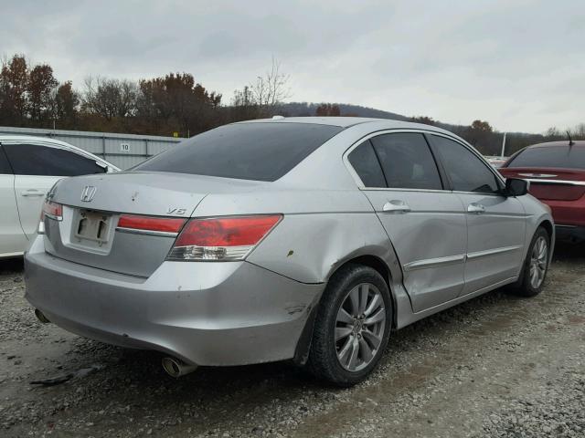 1HGCP3F89BA030040 - 2011 HONDA ACCORD EXL SILVER photo 4