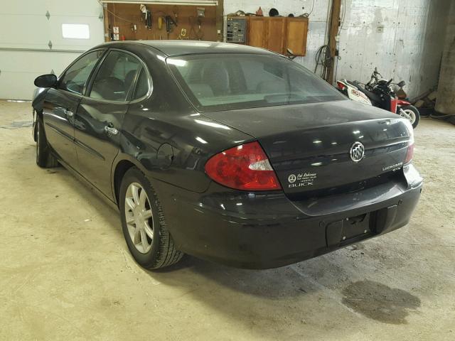 2G4WD532551269238 - 2005 BUICK LACROSSE C BLACK photo 3