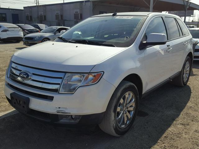 2FMDK3JC0ABB69260 - 2010 FORD EDGE SEL WHITE photo 2