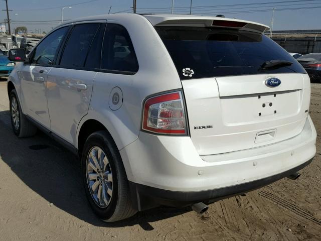 2FMDK3JC0ABB69260 - 2010 FORD EDGE SEL WHITE photo 3