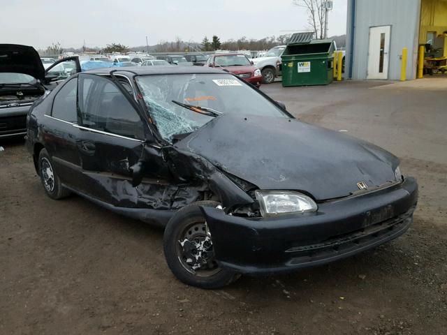 JHMEG8659NS018753 - 1992 HONDA CIVIC LX BLACK photo 1