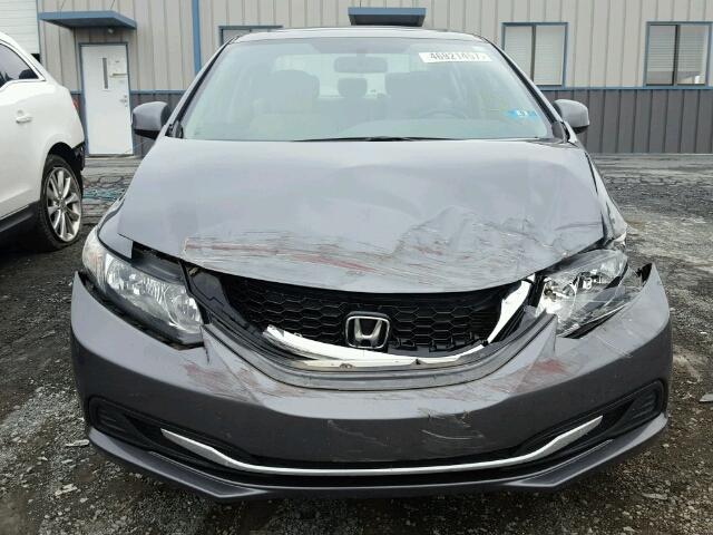 19XFB2F82DE234229 - 2013 HONDA CIVIC EX CHARCOAL photo 9