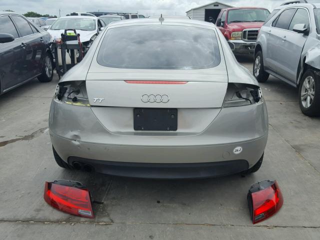 TRUAF38J581031239 - 2008 AUDI TT 2.0T GRAY photo 9