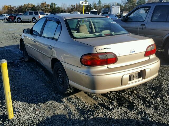 1G1ND52J53M532427 - 2003 CHEVROLET MALIBU BEIGE photo 3