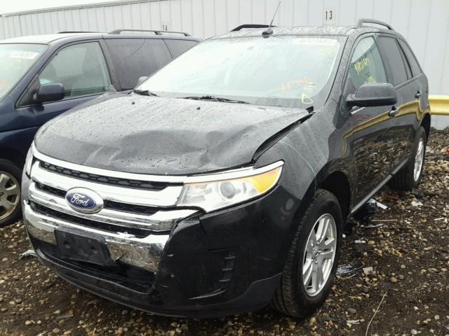 2FMDK3GC3CBA36468 - 2012 FORD EDGE SE BLACK photo 2