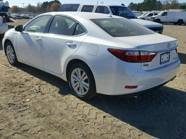 JTHBK1GGXE2145794 - 2014 LEXUS ES 350 WHITE photo 3