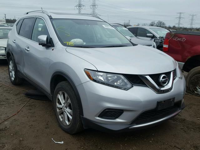 5N1AT2MV6FC804450 - 2015 NISSAN ROGUE S SILVER photo 1