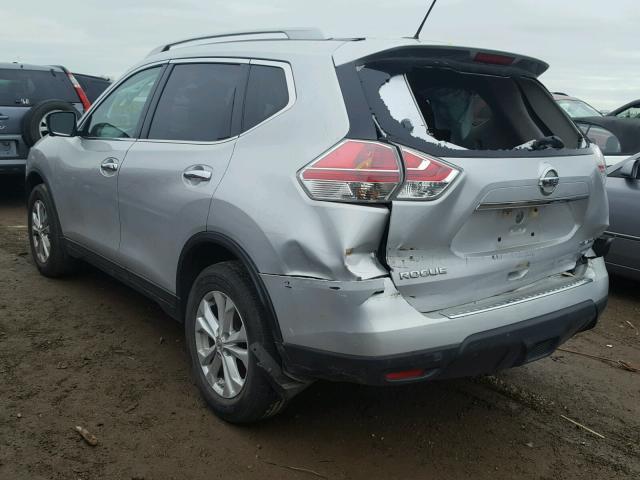 5N1AT2MV6FC804450 - 2015 NISSAN ROGUE S SILVER photo 3