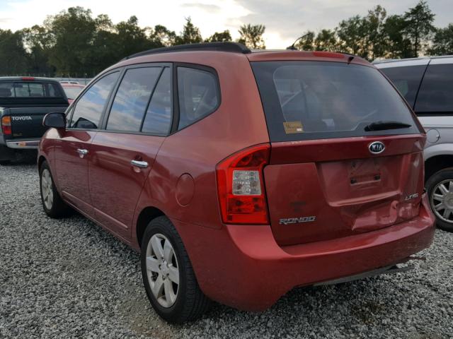 KNAFG526587137441 - 2008 KIA RONDO LX BURGUNDY photo 3