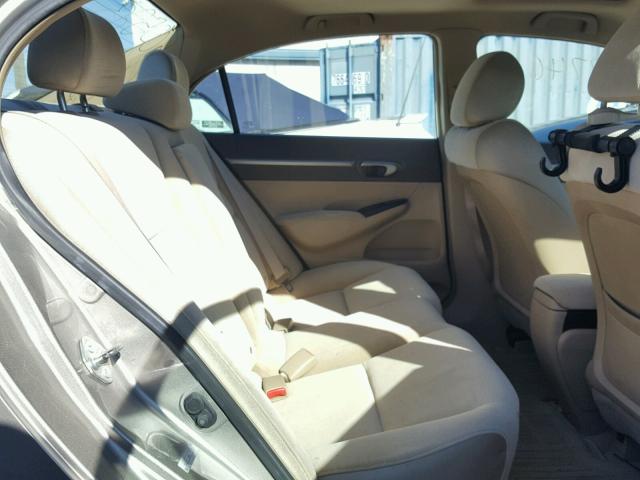 1HGFA16806L030523 - 2006 HONDA CIVIC EX 金色 照片 6