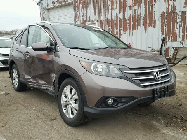 5J6RM4H72EL073133 - 2014 HONDA CR-V EXL GRAY photo 1