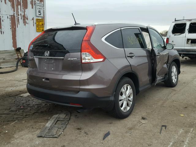 5J6RM4H72EL073133 - 2014 HONDA CR-V EXL GRAY photo 4