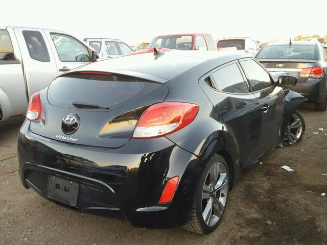 KMHTC6AD0CU032299 - 2012 HYUNDAI VELOSTER B BLACK photo 4