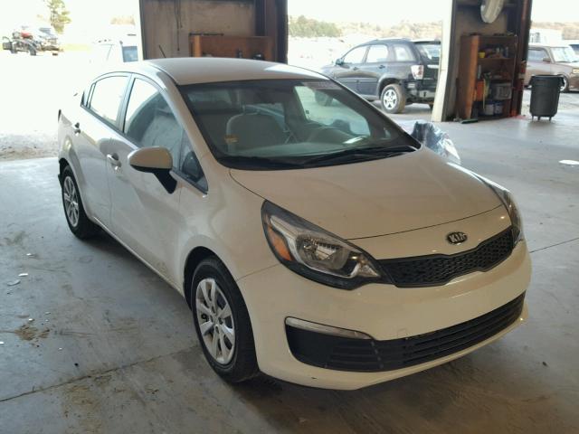 KNADM4A3XG6639206 - 2016 KIA RIO LX WHITE photo 1