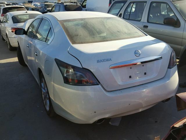 1N4AA5AP4DC837807 - 2013 NISSAN MAXIMA S WHITE photo 3