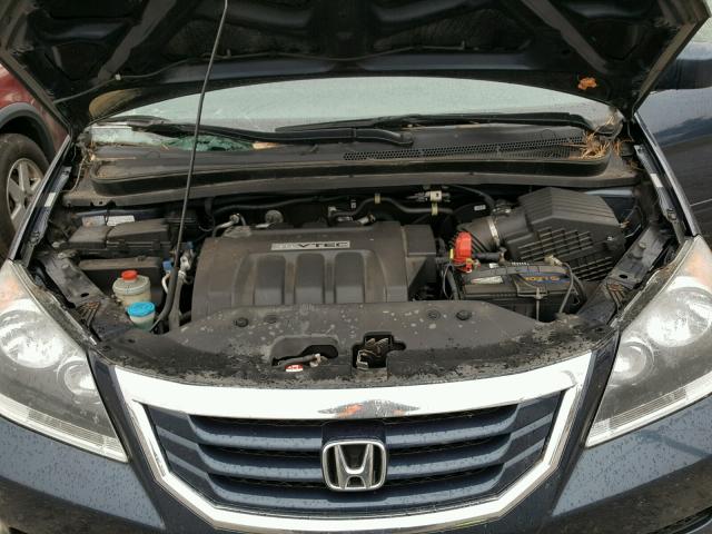 5FNRL3H41AB074084 - 2010 HONDA ODYSSEY EX BLUE photo 7