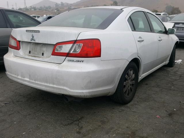 4A32B2FF3BE018330 - 2011 MITSUBISHI GALANT FE WHITE photo 4