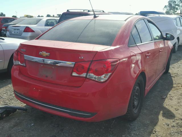 1G1PC5SB7E7310042 - 2014 CHEVROLET CRUZE LT RED photo 4