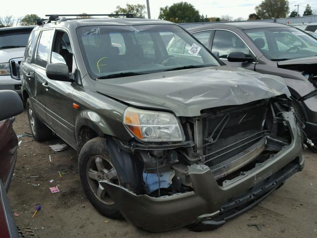 5FNYF184X6B010625 - 2006 HONDA PILOT EX GREEN photo 1