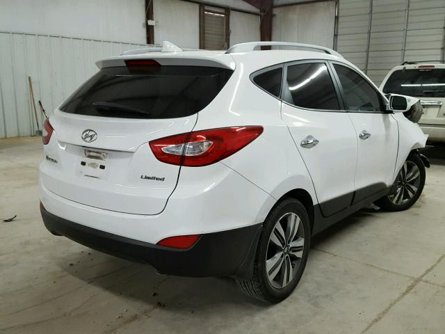 KM8JU3AG0FU066258 - 2015 HYUNDAI TUCSON LIM WHITE photo 4