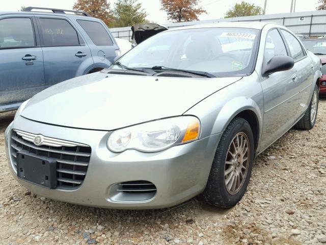 1C3EL46X04N403434 - 2004 CHRYSLER SEBRING GREEN photo 2