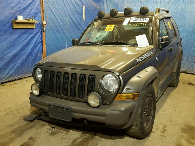 1J8GL38K66W269180 - 2006 JEEP LIBERTY RE GRAY photo 2