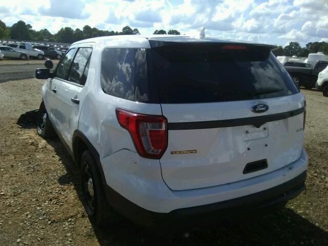 1FM5K8AR0HGC07773 - 2017 FORD EXPLORER P WHITE photo 3