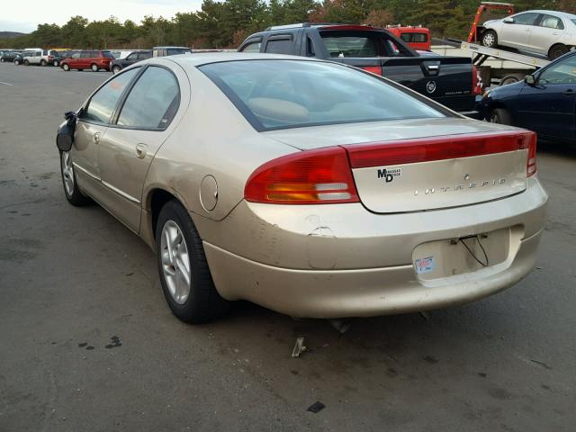 2B3HD46RX1H712051 - 2001 DODGE INTREPID S GOLD photo 3