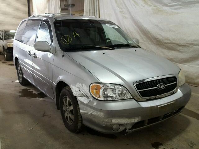 KNDUP132756699065 - 2005 KIA SEDONA EX SILVER photo 1