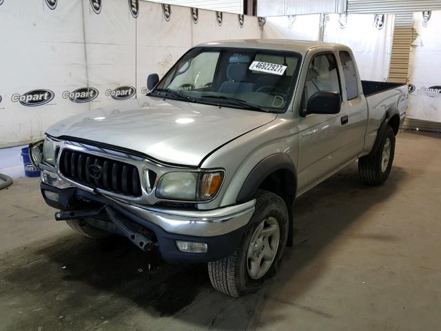 5TESN92N93Z263812 - 2003 TOYOTA TACOMA GRAY photo 2