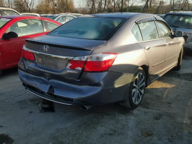 1HGCR2F51FA164931 - 2015 HONDA ACCORD SPO GRAY photo 4