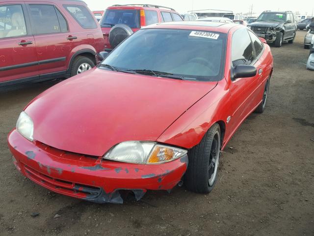 1G1JF12T217370786 - 2001 CHEVROLET CAVALIER Z RED photo 2