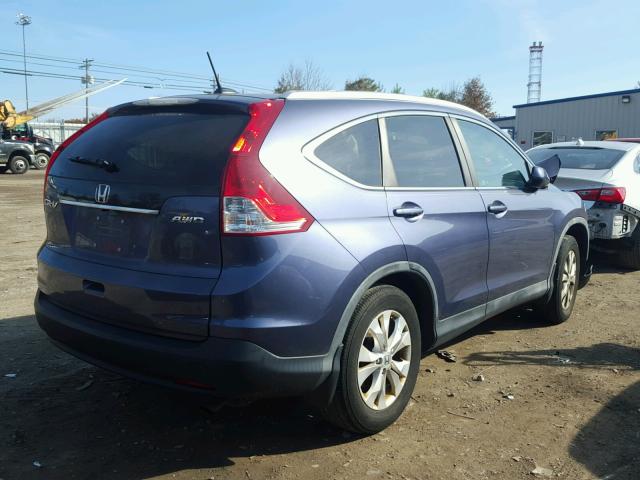 5J6RM4H70CL056764 - 2012 HONDA CR-V EXL 蓝色 照片 4
