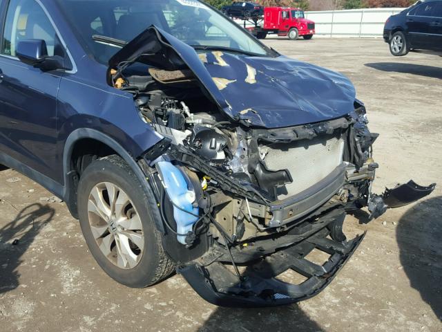 5J6RM4H70CL056764 - 2012 HONDA CR-V EXL BLUE photo 9