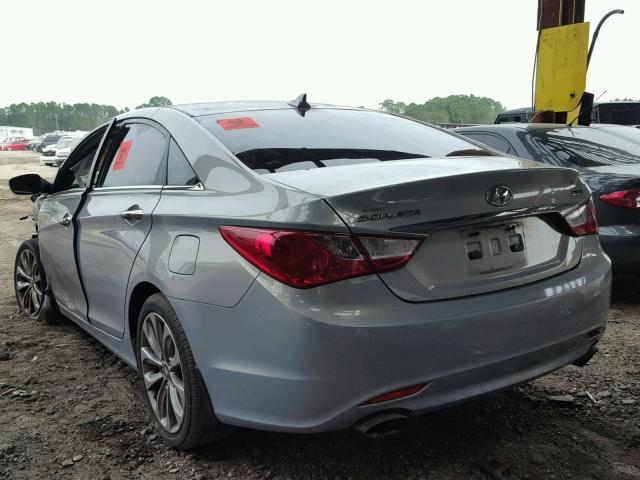 5NPEC4AB2CH348863 - 2012 HYUNDAI SONATA SE BLUE photo 3