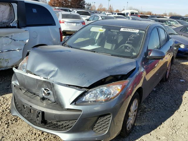 JM1BL1W72C1643524 - 2012 MAZDA 3 I GRAY photo 2