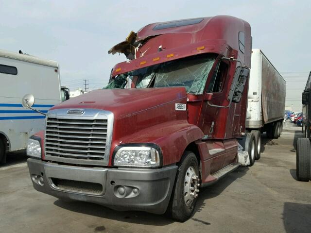 1FUJBBCK78LZ81292 - 2008 FREIGHTLINER CONVENTION BURGUNDY photo 2