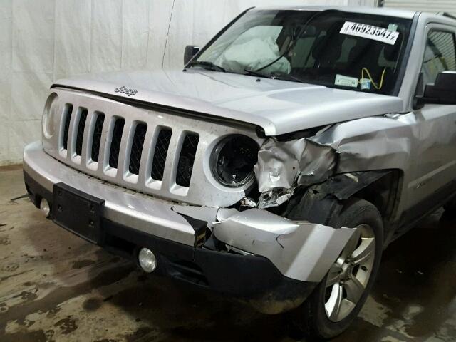 1C4NJRFB5CD567253 - 2012 JEEP PATRIOT LA SILVER photo 9