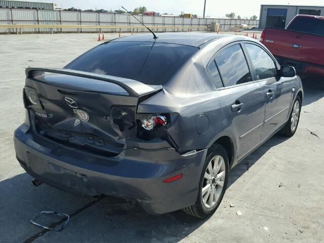 JM1BK12F571722403 - 2007 MAZDA 3 I GRAY photo 4