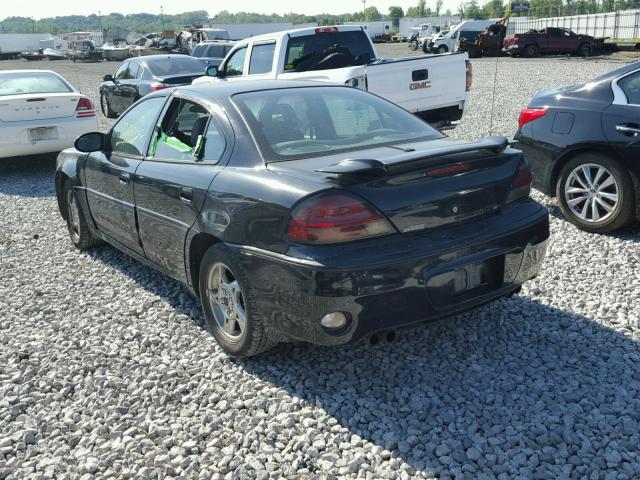 1G2NW52E04C201822 - 2004 PONTIAC GRAND AM G BLACK photo 3